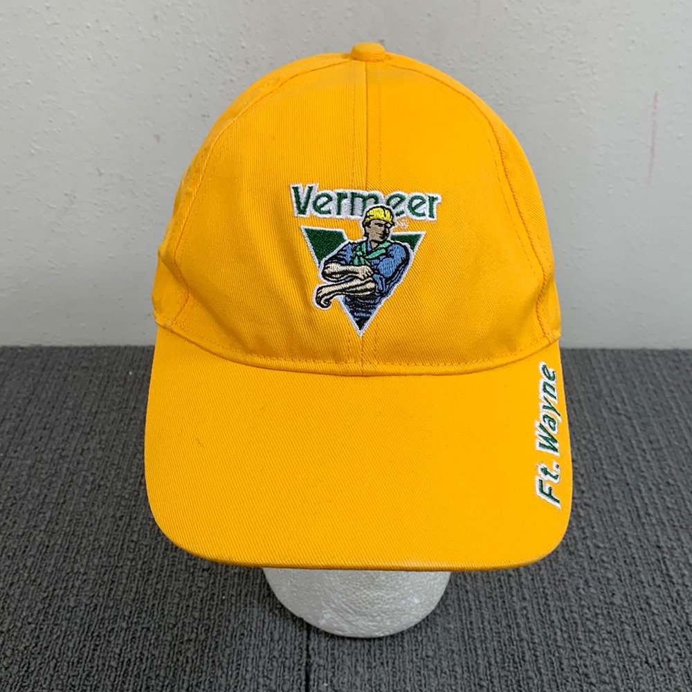 Vermeer Ft. Wayne Snapback Hat Mens OSFA Golden Yellow Baseball Cap